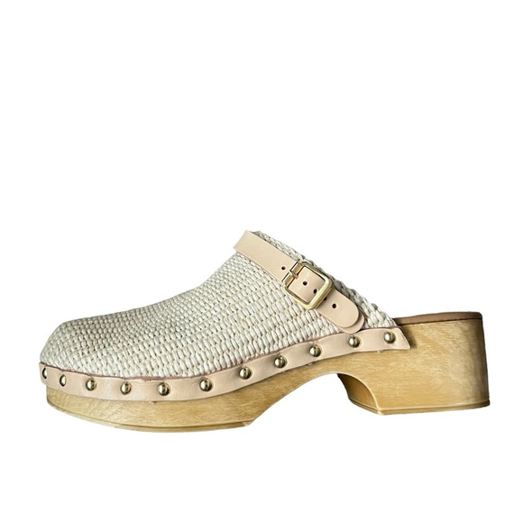 Dolce Vita Carlee Clogs in Tann/Natural Raffia Size 9 - Picture 2 of 15